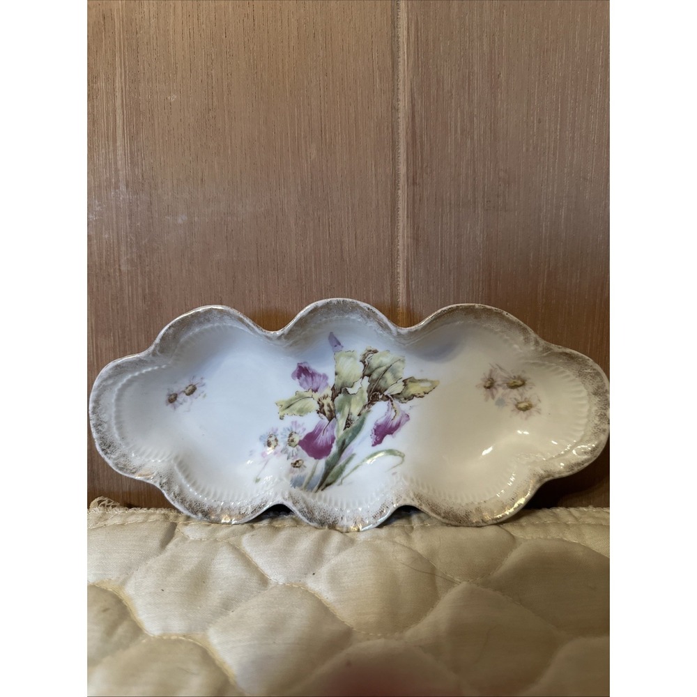 Royal Rudolstadt Prussia celery, Trinket, relish, or candy dish,‎